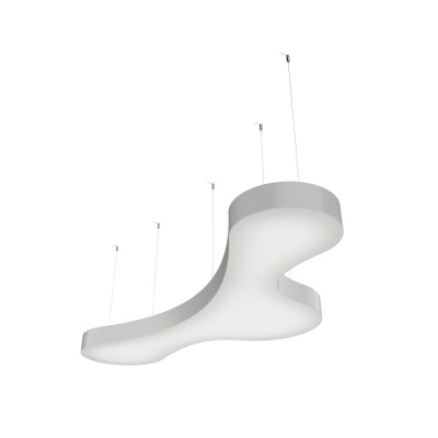 Дизайнерский светодиодный светильник Geniled Art Cloud  (Облако) 1765х765 h80 115Вт 5000К 90Ra Белый