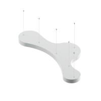 Дизайнерский светодиодный светильник Geniled Art Cloud (Облако) 1765х765 h80 115Вт 3000К 90Ra Белый