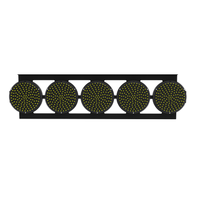 СБ-М-5(2)-200-О 12/24В (200мм-Ж-5шт, стробоскопы, проводной пульт управления)