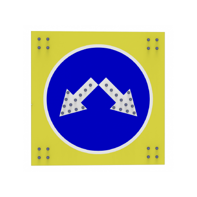 СДЗ 4.2.3-700-С4 12/24В (900х900х14 мм, 4 стробоскопа, круг 700мм, II т.р.)