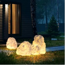 Уличный светильник-камень из смолы LED для ландшафта Уличный светильник-камень из смолы LED для ландшафта