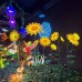 Уличный светильник-подсолнух с динамической подсветкой LED