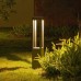 Уличный светильник-столб квадратный в минималистичном стиле LED