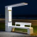 Умная городская скамья на солнечных батареях с Wi-Fi, LED-рекламным экраном и рабочей зоной