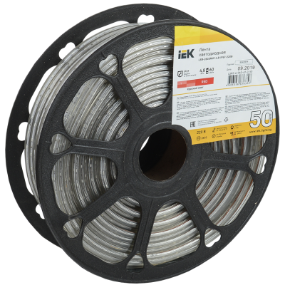 Светодиодная лента LED IEK 50м LSR-2835R60-4,8-IP67-220В(красный)