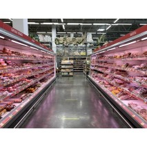 Использование розовых ламп ритейлерами для витрин с мясом Использование розовых ламп ритейлерами для витрин с мясом