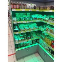 Использование розовых ламп ритейлерами для витрин с мясом Использование розовых ламп ритейлерами для витрин с мясом