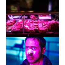 Использование розовых ламп ритейлерами для витрин с мясом Использование розовых ламп ритейлерами для витрин с мясом