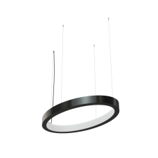 Светодиодный светильник Geniled Art Oval Line Inlight 1000x500 h60 w60  90Ra Черный