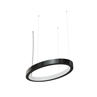 Светодиодный светильник Geniled Art Oval Line Inlight 400x200 h60 w50  90Ra Черный