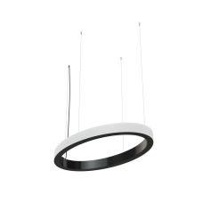 Светодиодный светильник Geniled Art Oval Line Outlight 1000x500 h60 w60  90Ra Черный