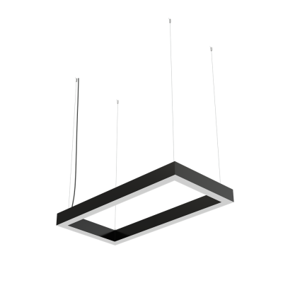 Светодиодный светильник Geniled Art Quadro Line 400x200 h60 w50  90Ra Черный