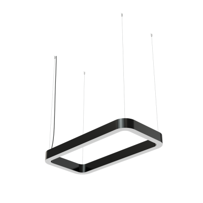 Светодиодный светильник Geniled Art Quadro Soft Line 400x200 h60 w50  90Ra Черный