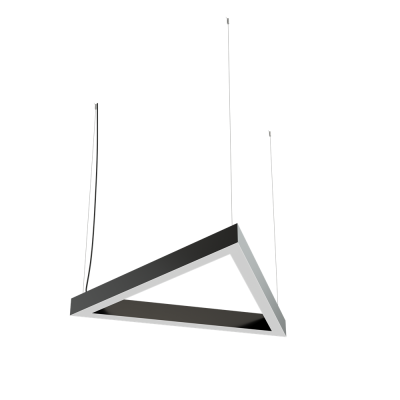Светодиодный светильник Geniled Art Trigon Line 400x400x400 h60 w50  90Ra Черный