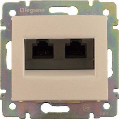 Розетка компьютерная 1-м СП 2хRJ45  5E UTP