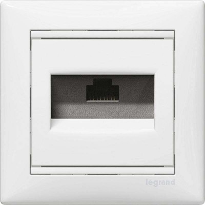 Розетка информационная 1-м RJ45-ISDN/интернет