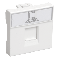 Розетка IEK информационная RJ-45 UTP кат.5e, 2 модуля.  РКИ-20-00-П (Арт: CKK-40D-RI2-K01)