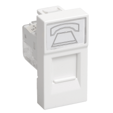 Розетка IEK телефонная RJ-11 кат.3, 1 модуль. РКФ-10-00-П (Арт: CKK-40D-RT1-K01)