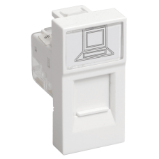 Розетка IEK информационная RJ-45 UTP кат.5e, 1 модуль. РКИ-10-00-П (Арт: CKK-40D-RI1-K01)