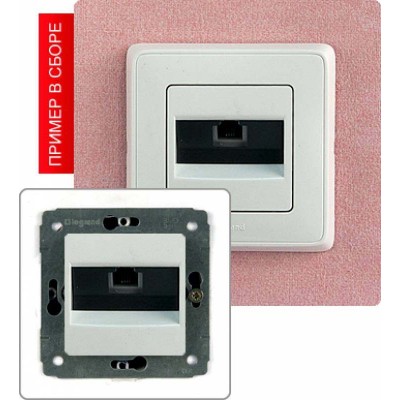 Розетка телефонная 1-местная RJ11