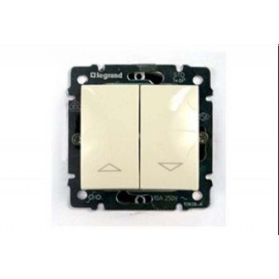 Клавишный перекл. 2-кл  для упр. приводом 10А (без рамки)