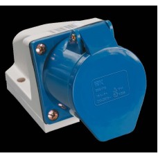 Розетка 133 стационарная 2Р+РЕ 63А 220В IP54 IEK (Арт: PSR11-063-3)