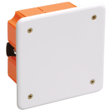 Коробка IEK КМ41022 распаячная 92*92*45мм для полых стен( с саморезами,пластиковые лапки, с кр (Арт: UKG11-092-092-045-P)