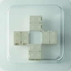 Набор коннекторов-клипс для одноцветной светодиодной ленты 8мм с Х-образным соединителем