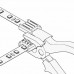Коннектор прокалывающий 4pin для L-образного жесткого соединения светодиодной ленты RGB 10мм 2шт