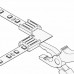 Коннектор прокалывающий 4pin для L-образного жесткого соединения светодиодной ленты RGB 10мм 2шт