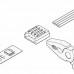 Коннекторы прокалывающие 4pin с проводом для гибкого соединения или подключения ленты RGB 10мм 2шт