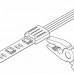 Коннекторы прокалывающие 2pin (5мм) с проводом д/гибкого соединения или подключения ленты 8мм 2шт