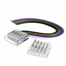 Коннекторы прокалывающие 5pin с проводом для гибкого соединения или подключения ленты RGBW 12мм 2шт