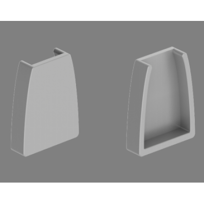 Заглушка для профиля Geniled для стекла 12058 без отверстия